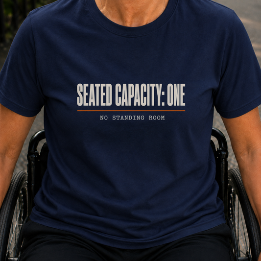 Printify T-Shirt Navy / S Seated Capacity One T-Shirt Seated Capacity One T-Shirt