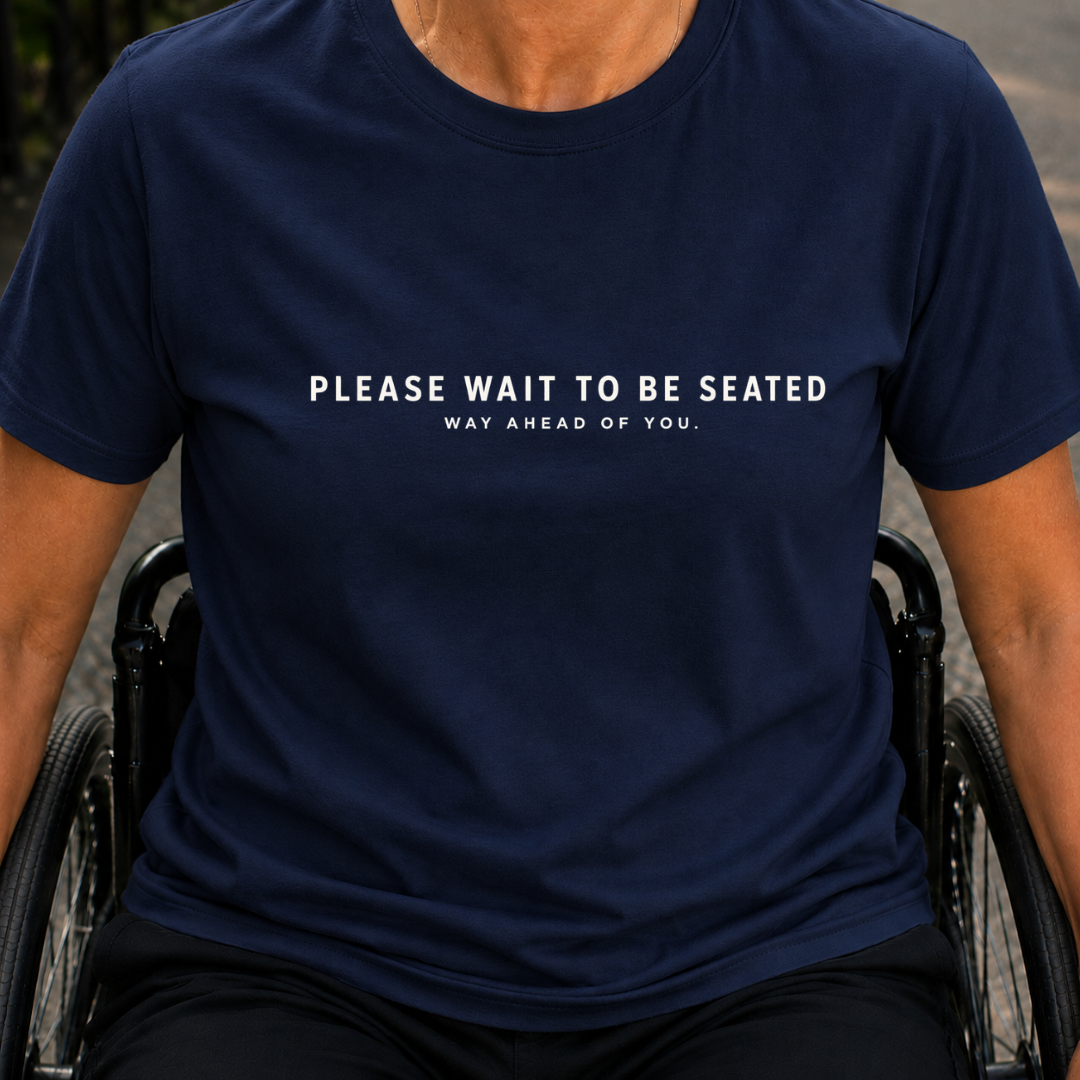 Printify T-Shirt Navy / S Seated T-Shirt Seated T-Shirt