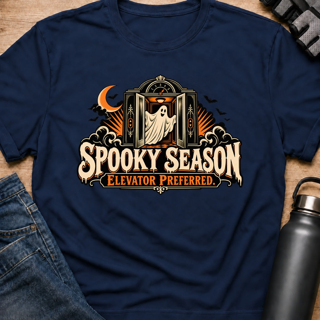 Printify T-Shirt Navy / S Spooky Season T-Shirt Spooky Season T-Shirt