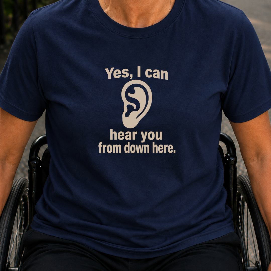 Printify T-Shirt Navy / S Yes I Can T-Shirt Yes I Can T-Shirt