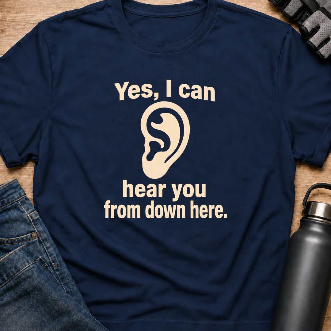 Printify T-Shirt Navy / S Yes I Can T-Shirt Yes I Can T-Shirt