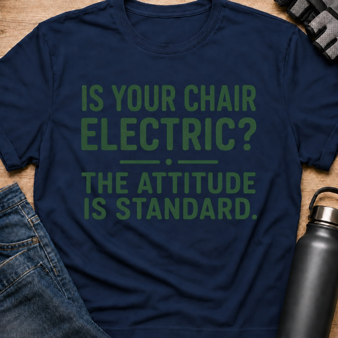 Printify T-Shirt Navy / S Your Chair Electric T-Shirt Your Chair Electric T-Shirt