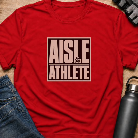 Printify T-Shirt Red / S Aisle Athlete T-Shirt Aisle Athlete T-Shirt