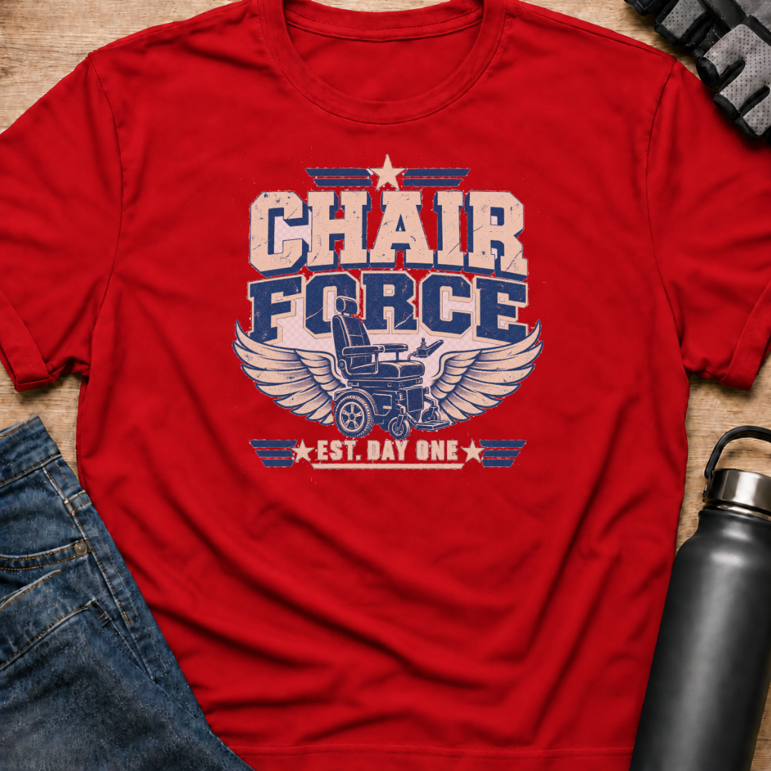 Printify T-Shirt Red / S Chair Force t-shirt Chair Force t-shirt