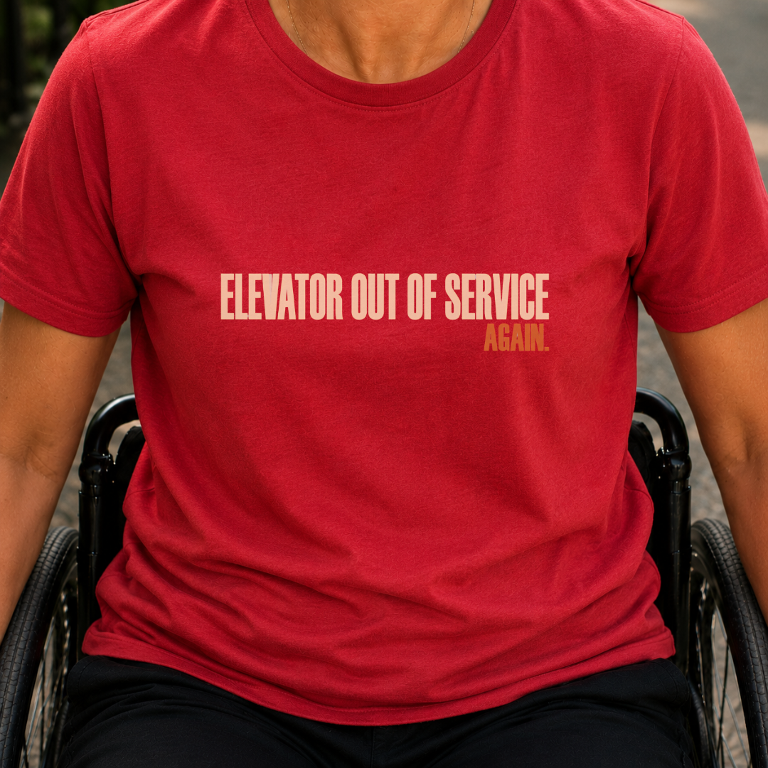 Printify T-Shirt Red / S Elevator Again T-Shirt Elevator Again T-Shirt