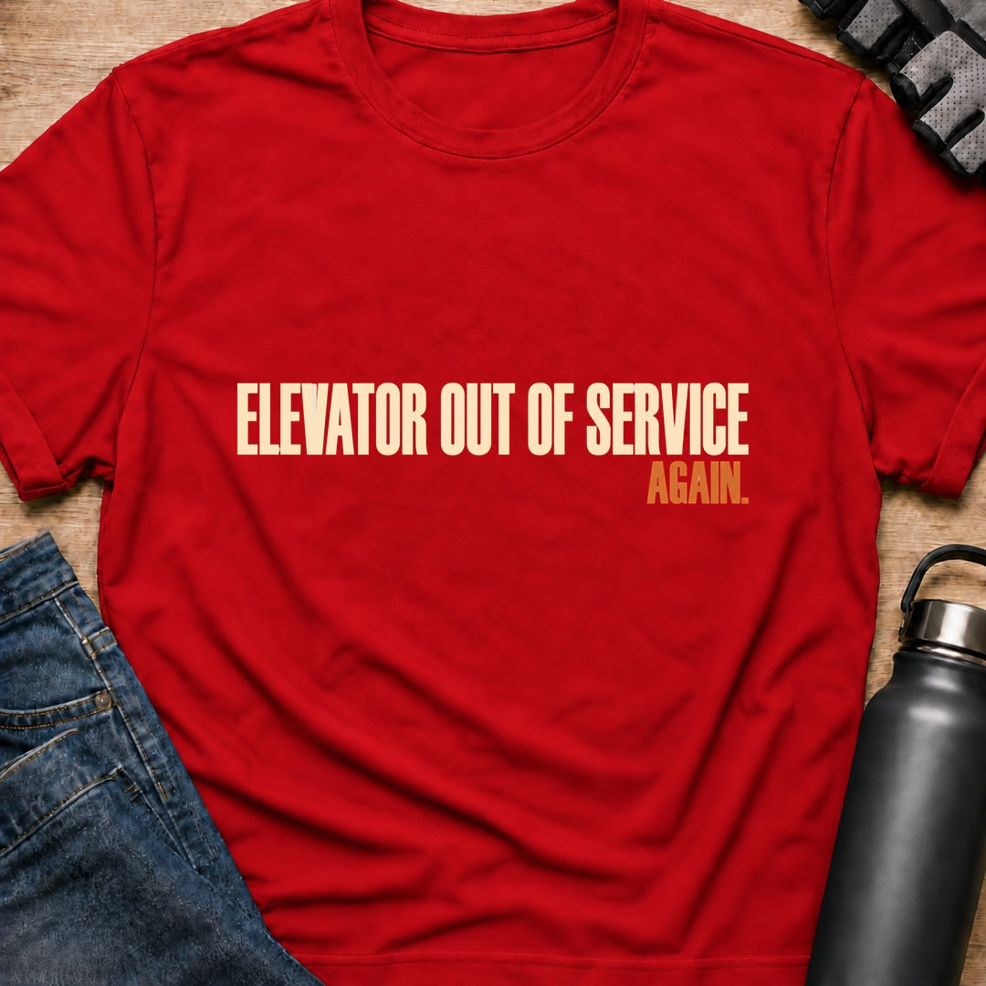 Printify T-Shirt Red / S Elevator Again T-Shirt Elevator Again T-Shirt