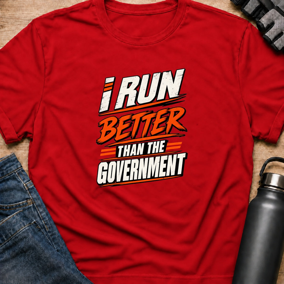 Printify T-Shirt Red / S I Run T-Shirt I Run T-Shirt
