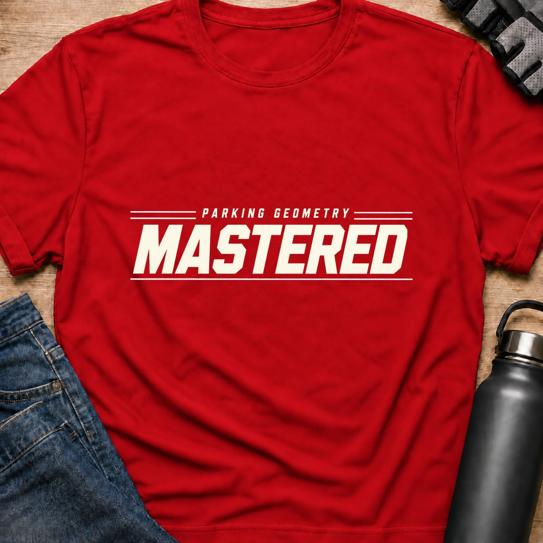 Printify T-Shirt Red / S Mastered T-Shirt Mastered T-Shirt