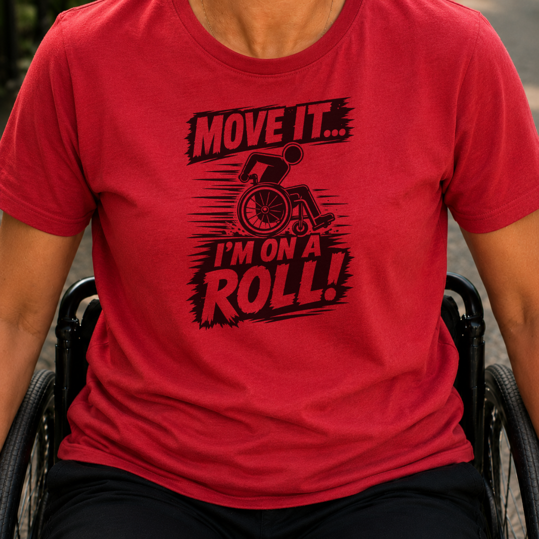 Printify T-Shirt Red / S Move It T-Shirt Move It T-Shirt