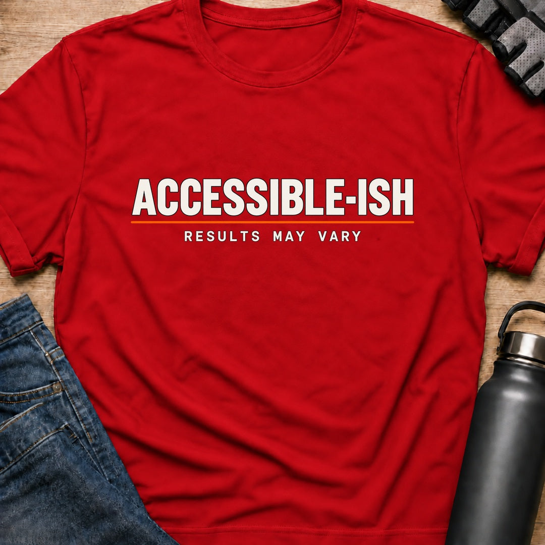Printify T-Shirt Red / S NB23   Wheelchair User T-Shirt NB23   Wheelchair User T-Shirt