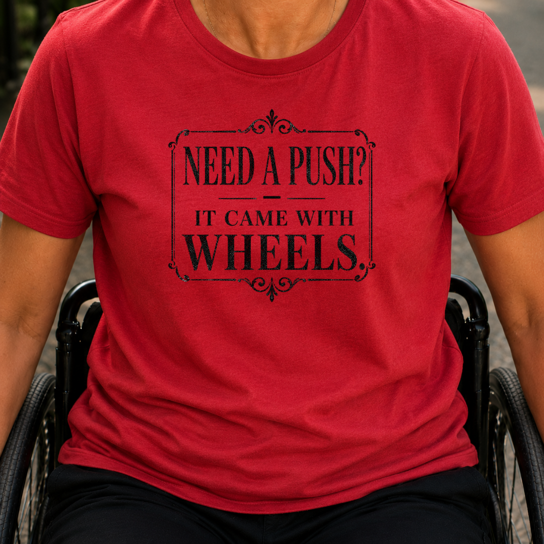 Printify T-Shirt Red / S Need A Push T-Shirt Need A Push T-Shirt