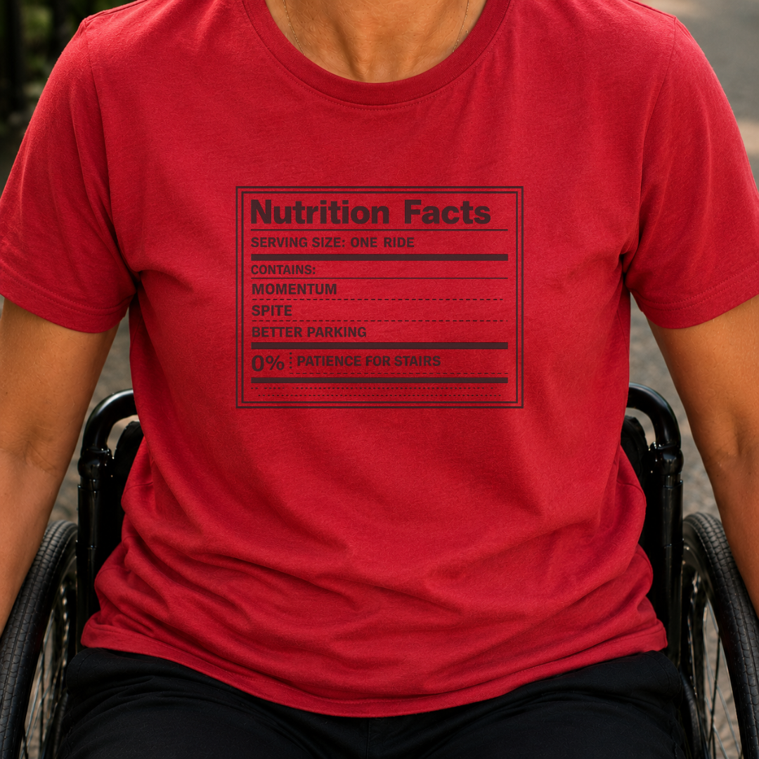 Printify T-Shirt Red / S Nutrition Facts T-Shirt Nutrition Facts T-Shirt