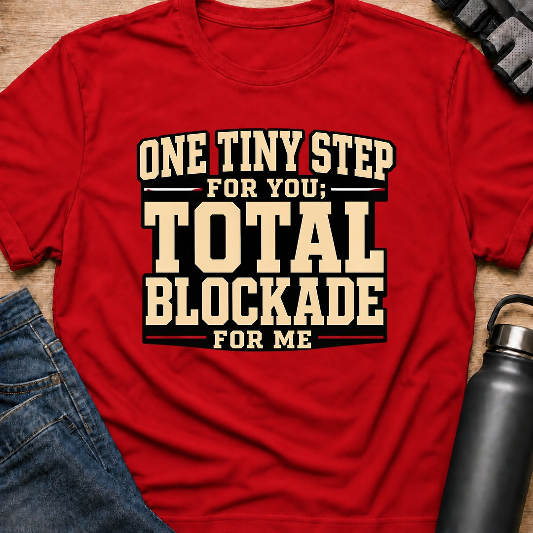 Printify T-Shirt Red / S One Tiny Step T-Shirt One Tiny Step T-Shirt