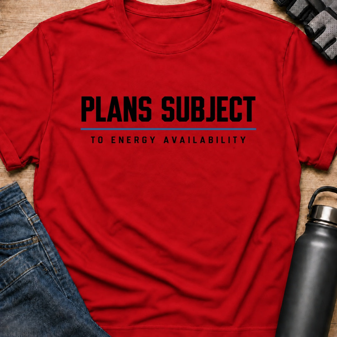 Printify T-Shirt Red / S plans subject T-Shirt plans subject T-Shirt