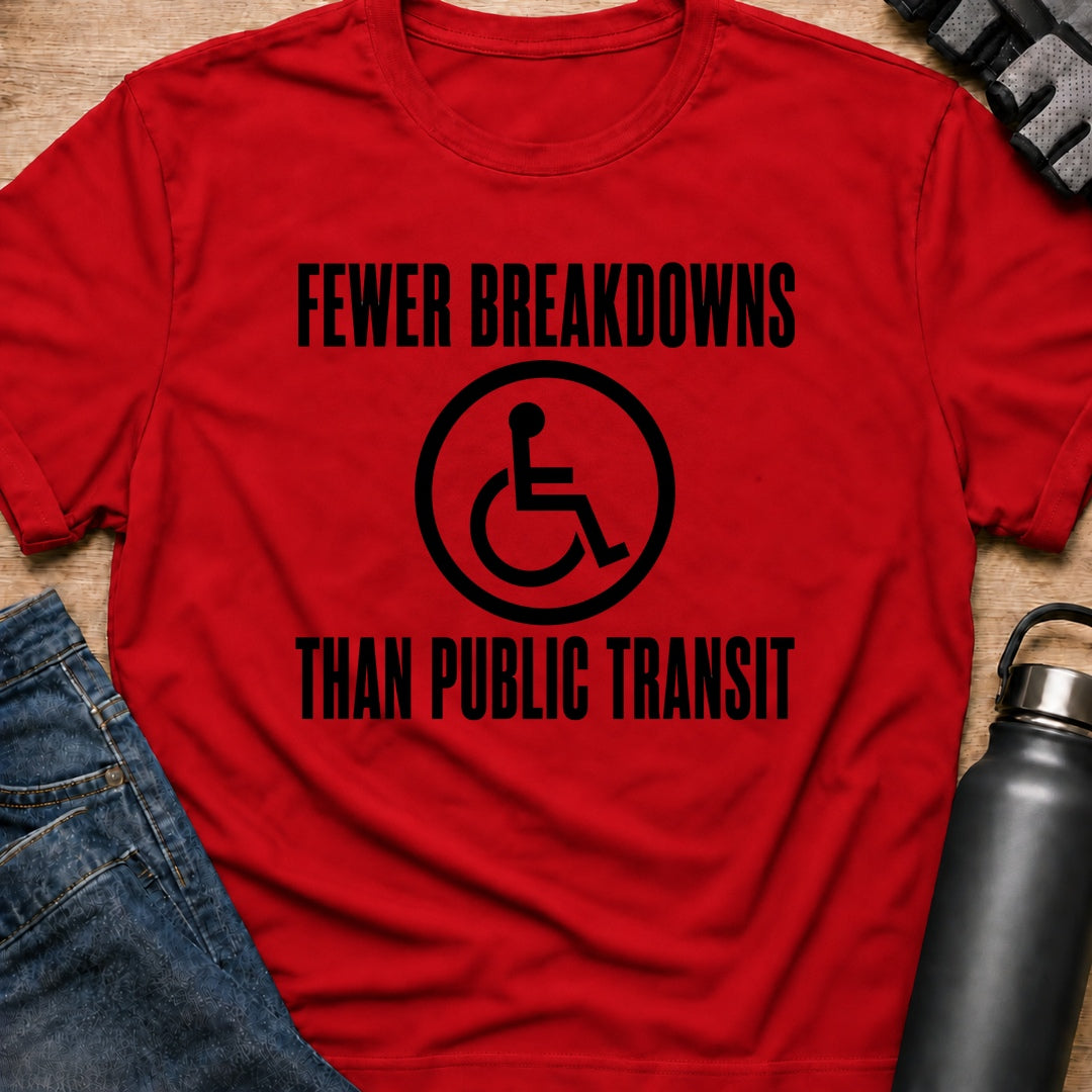 Printify T-Shirt Red / S Public Transit T-Shirt Public Transit T-Shirt