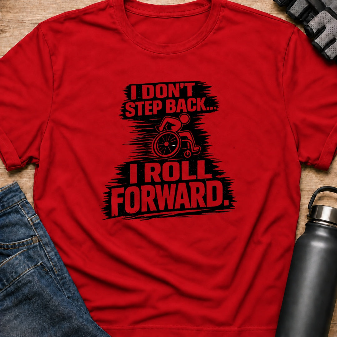 Printify T-Shirt Red / S Roll Forward T-Shirt Roll Forward T-Shirt