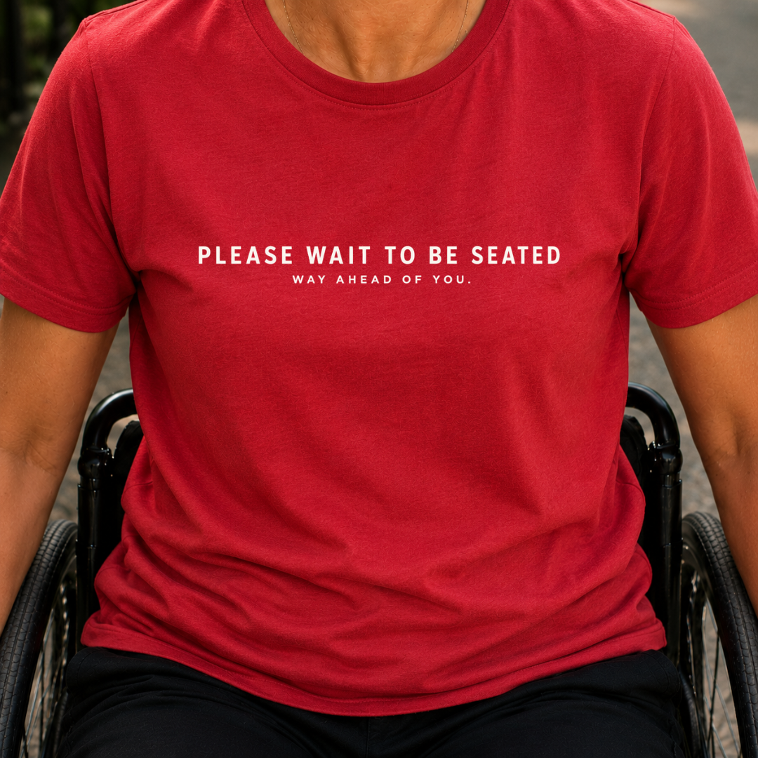 Printify T-Shirt Red / S Seated T-Shirt Seated T-Shirt