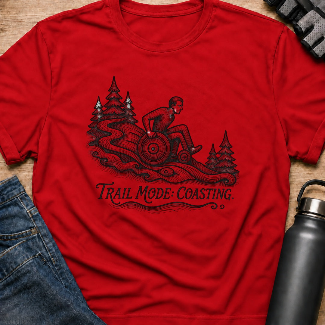 Printify T-Shirt Red / S Trail Mode T-Shirt Trail Mode T-Shirt