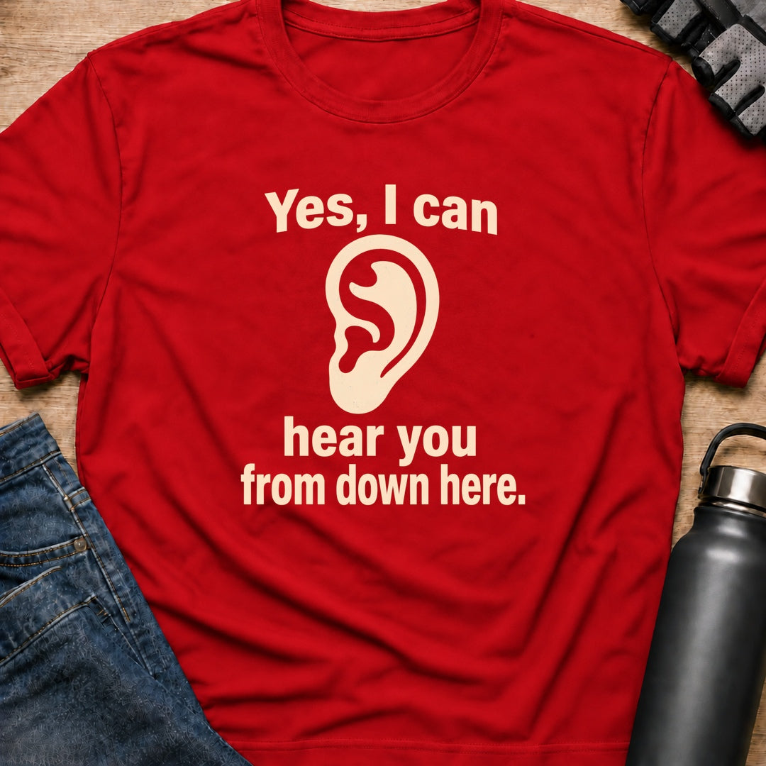 Printify T-Shirt Red / S Yes I Can T-Shirt Yes I Can T-Shirt