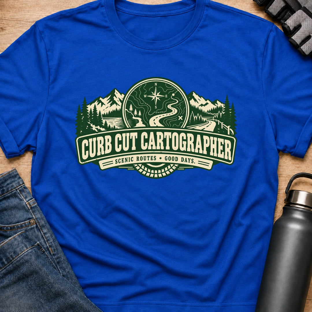 Printify T-Shirt Royal / S Currb Cut Cartograper T-Shirt Currb Cut Cartograper T-Shirt