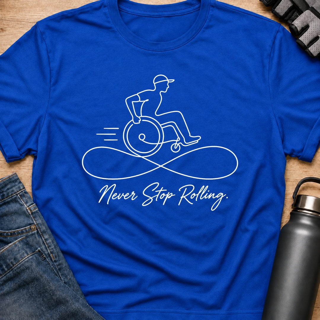 Printify T-Shirt Royal / S Keep Rolling T-Shirt Keep Rolling T-Shirt