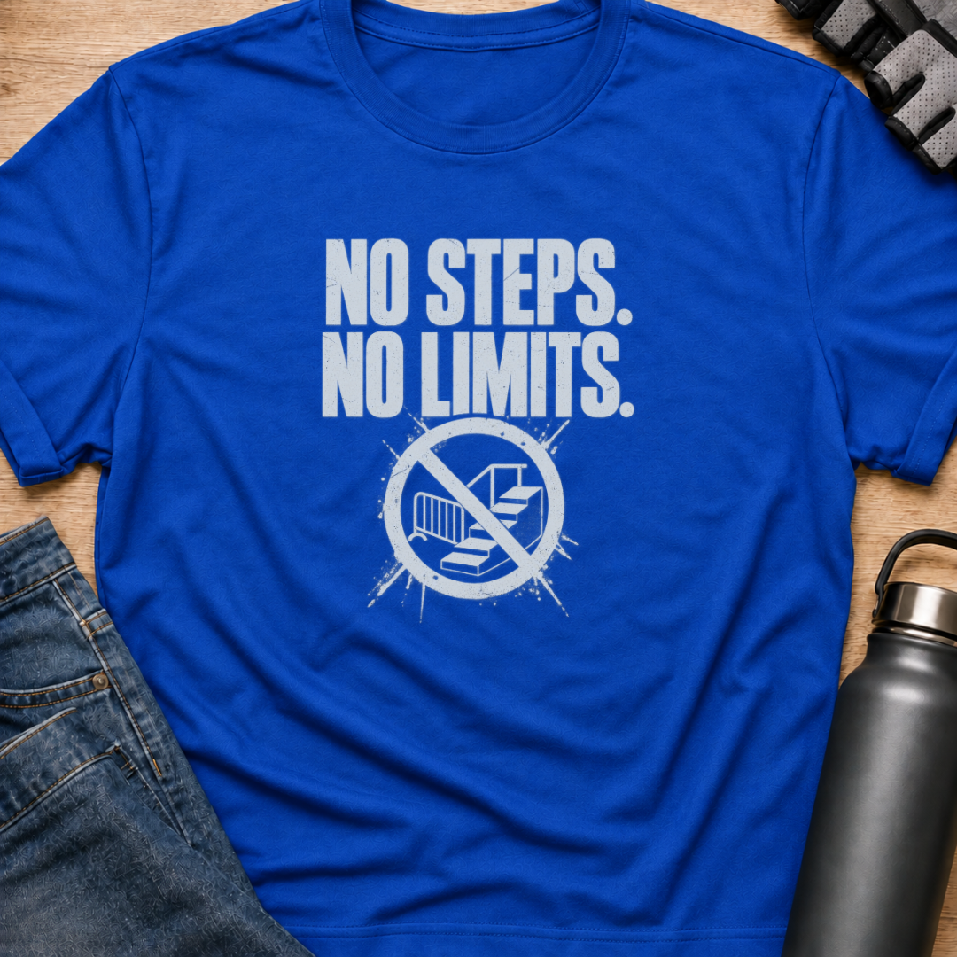 Printify T-Shirt Royal / S No Steps No Limits  T-Shirt No Steps No Limits  T-Shirt
