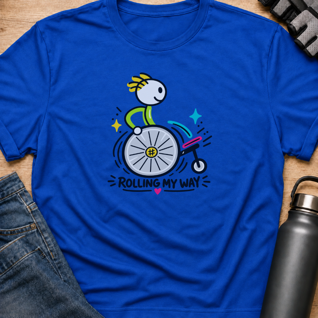 Printify T-Shirt Royal / S Rolling My Way T-Shirt Rolling My Way T-Shirt