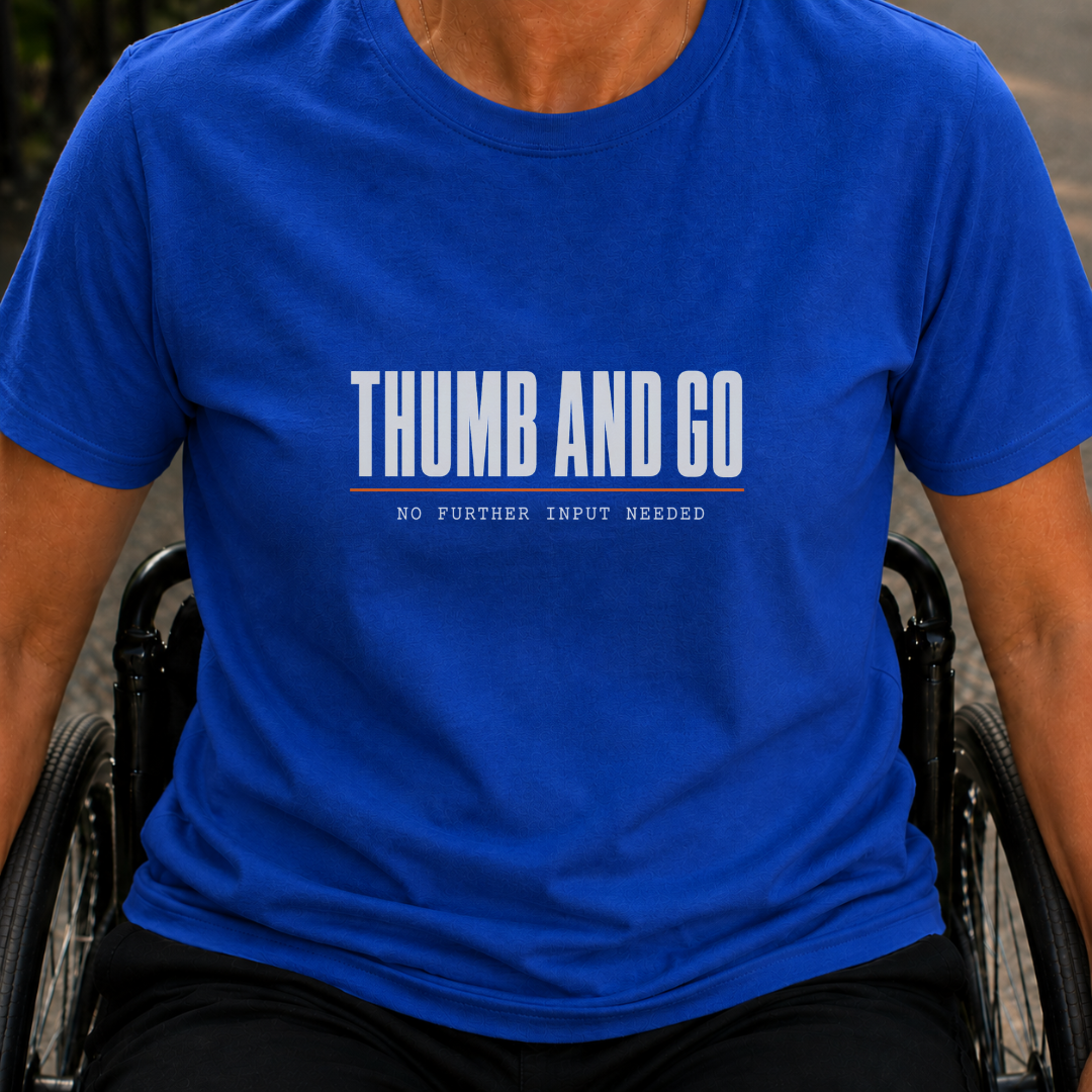 Printify T-Shirt Royal / S Thumb & Go T-Shirt Thumb & Go T-Shirt