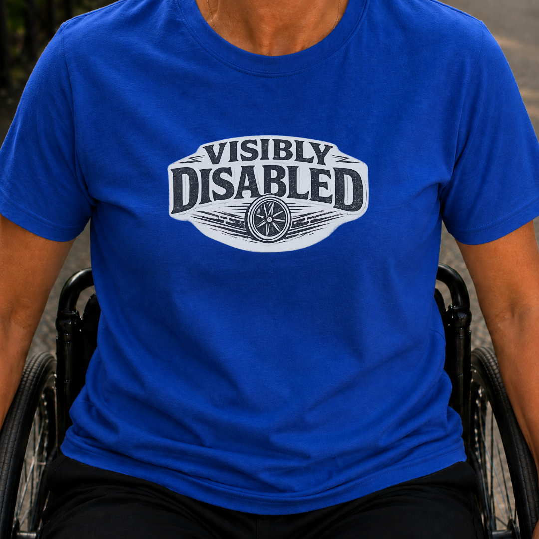 Printify T-Shirt Royal / S Visibly Disabled T-Shirt Visibly Disabled T-Shirt