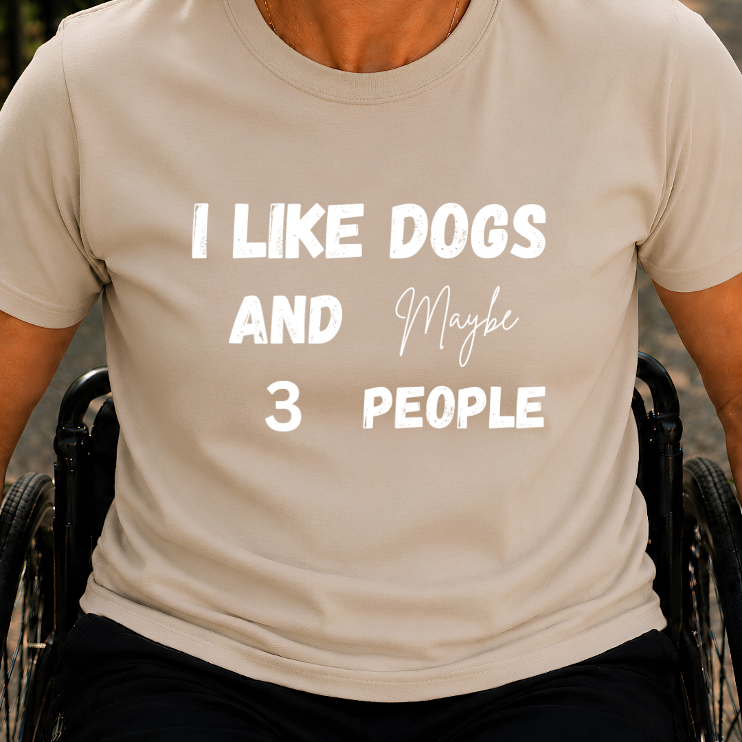 Printify T-Shirt Sand / S Maybe 3 People T-Shirt Maybe 3 People T-Shirt