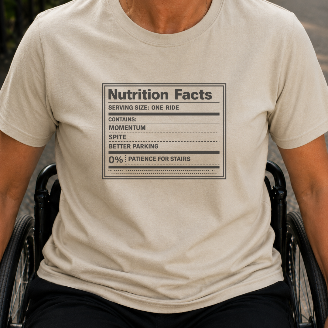 Printify T-Shirt Sand / S Nutrition Facts T-Shirt Nutrition Facts T-Shirt