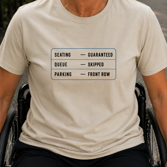 Printify T-Shirt Sand / S Parking Front Row T-Shirt Parking Front Row T-Shirt