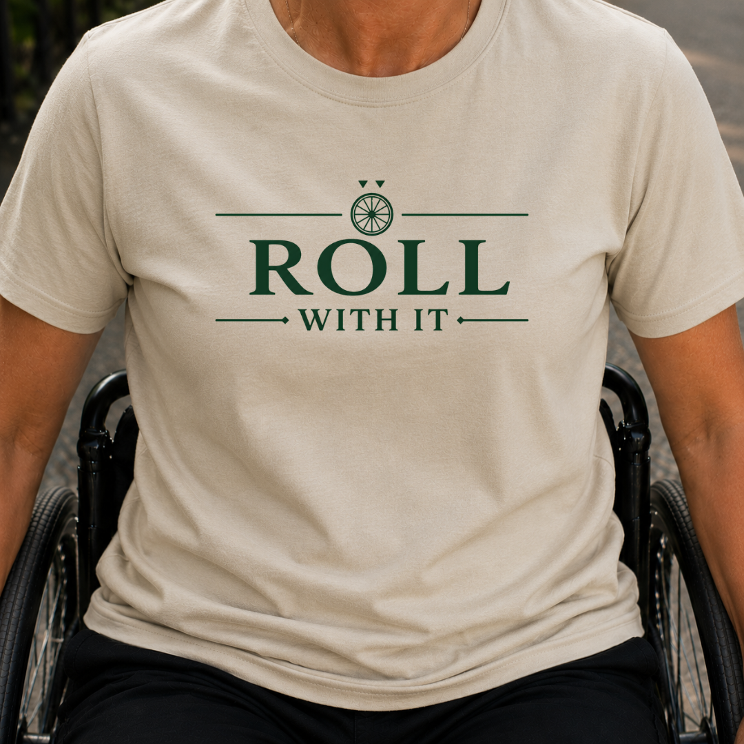 Printify T-Shirt Sand / S Roll With It T-Shirt Roll With It T-Shirt