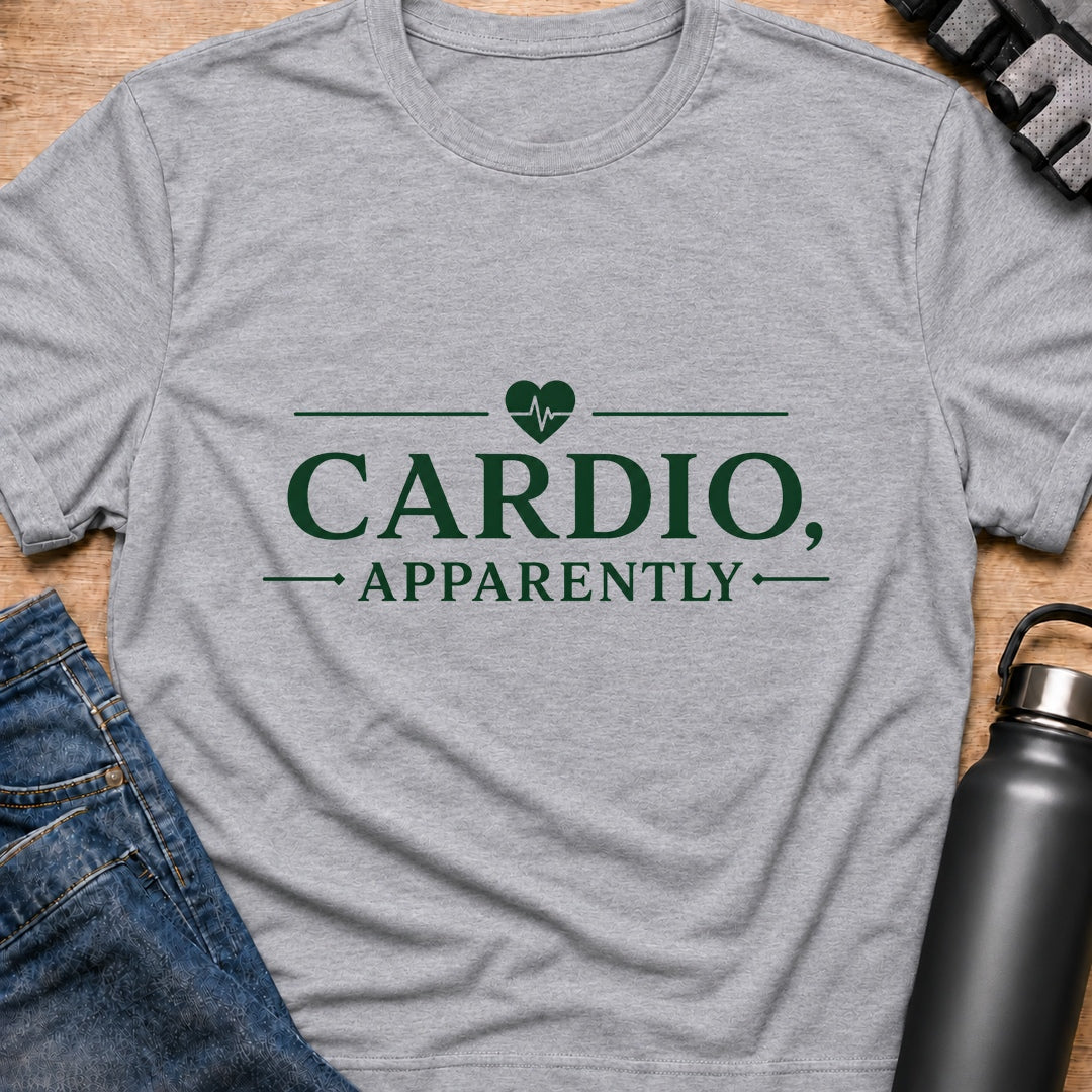 Printify T-Shirt Sport Grey / S Cardio Apparently T-Shirt Cardio Apparently T-Shirt