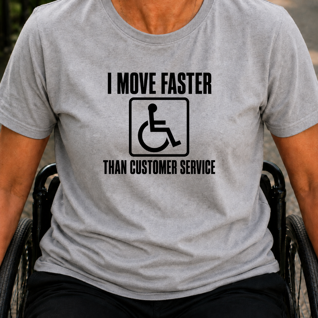 Printify T-Shirt Sport Grey / S I Move Faster Than T-Shirt I Move Faster Than T-Shirt
