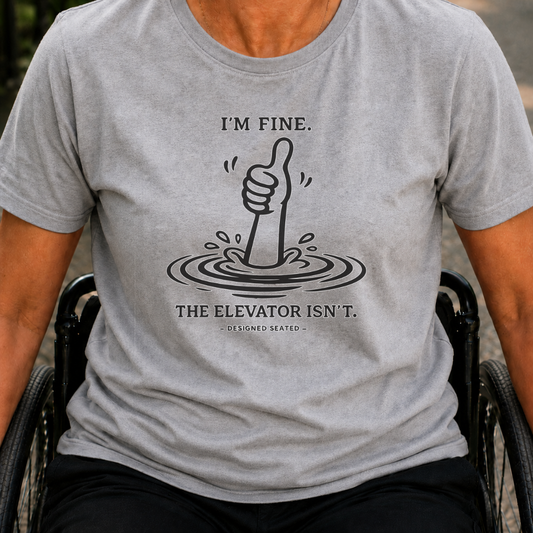 Printify T-Shirt Sport Grey / S Im Fine T-Shirt Im Fine T-Shirt