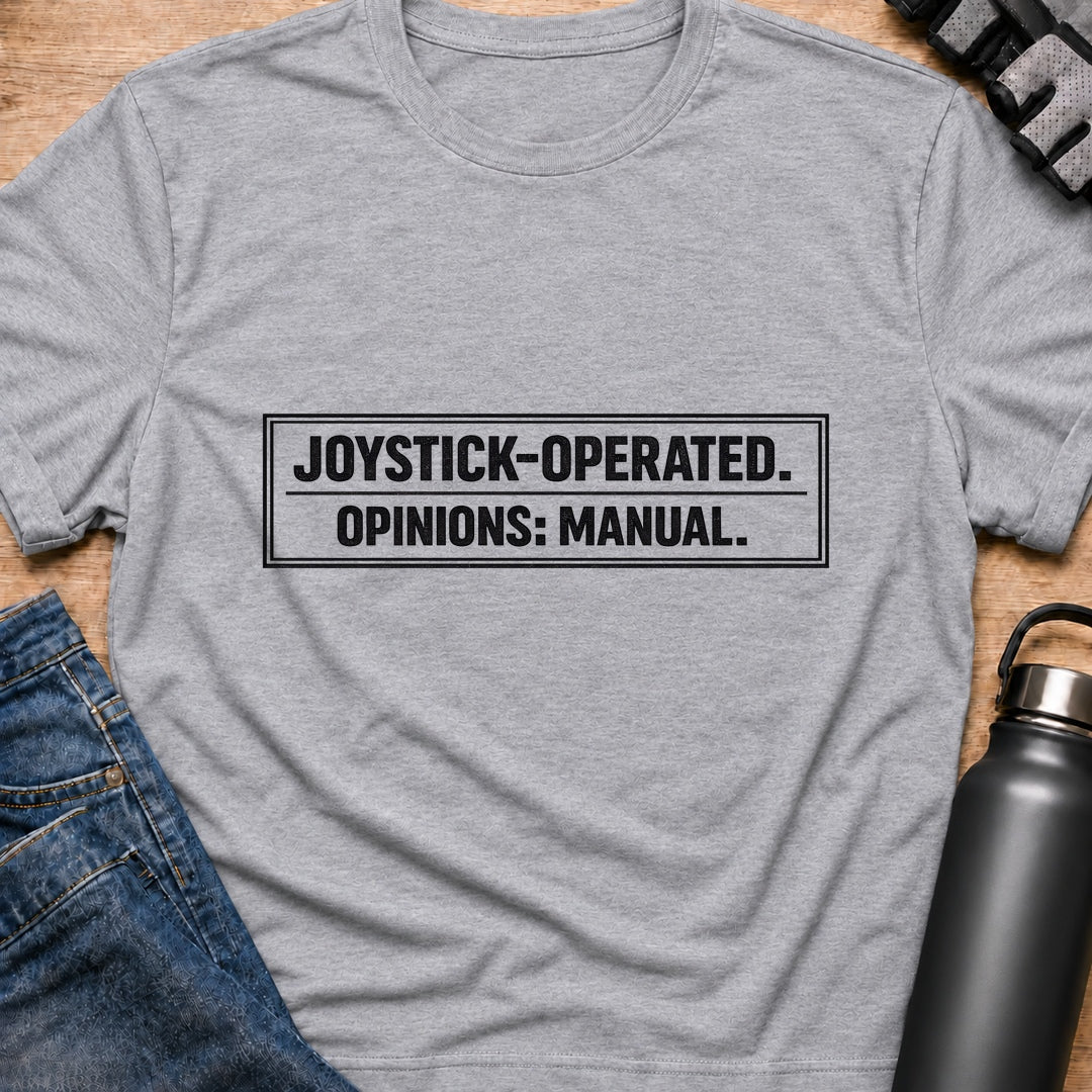 Printify T-Shirt Sport Grey / S Joystick Operated T-Shirt Joystick Operated T-Shirt