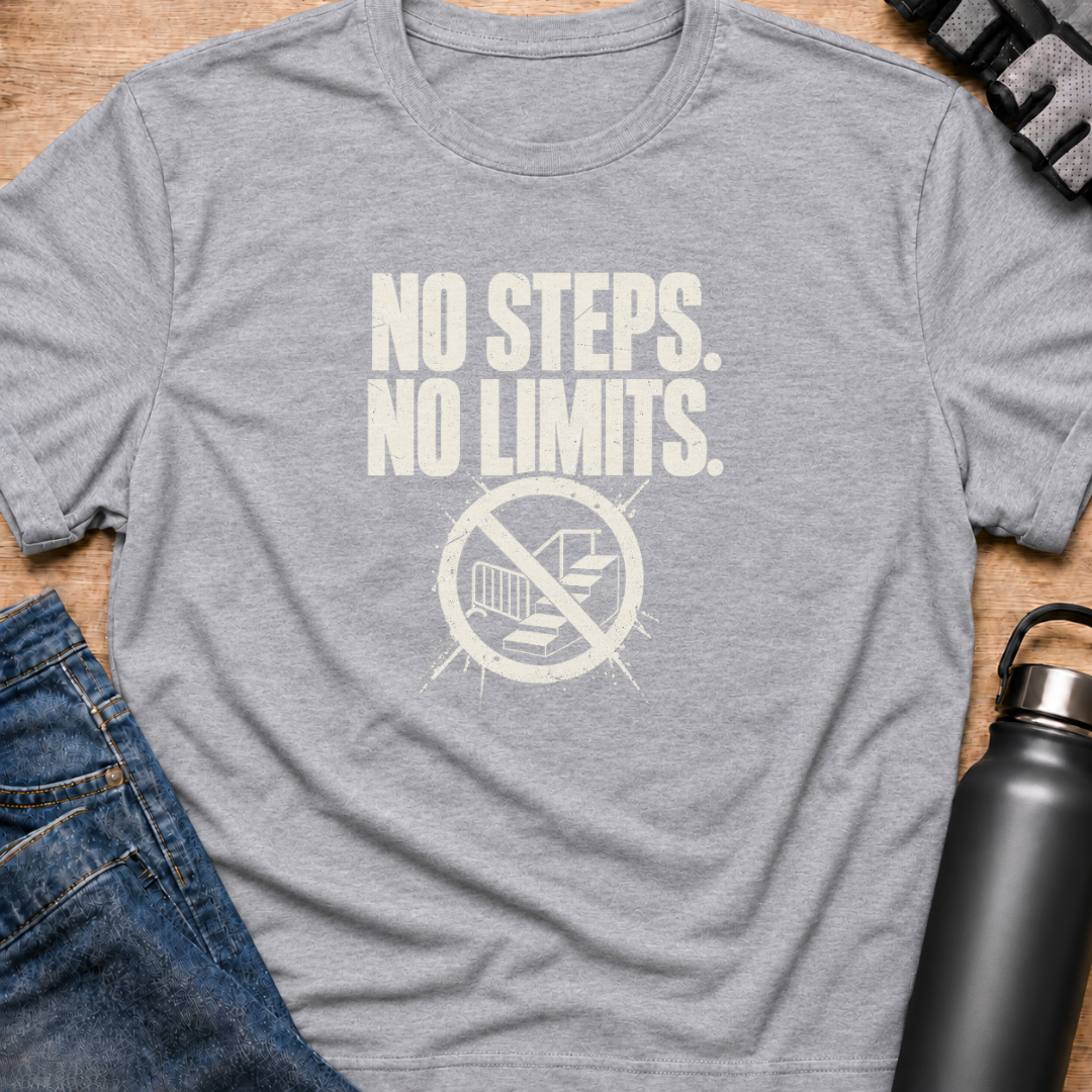 Printify T-Shirt Sport Grey / S No Steps No Limits  T-Shirt No Steps No Limits  T-Shirt