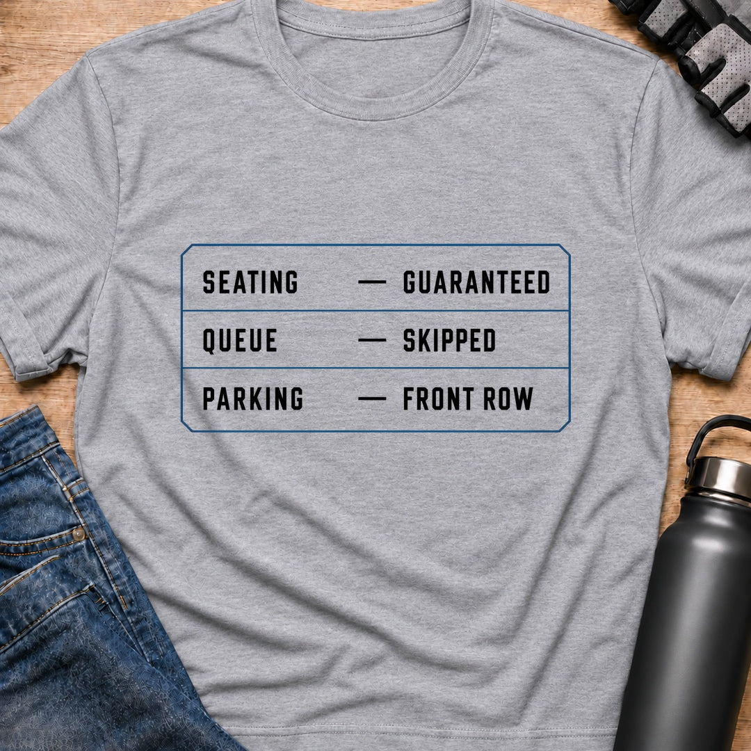 Printify T-Shirt Sport Grey / S Parking Front Row T-Shirt Parking Front Row T-Shirt