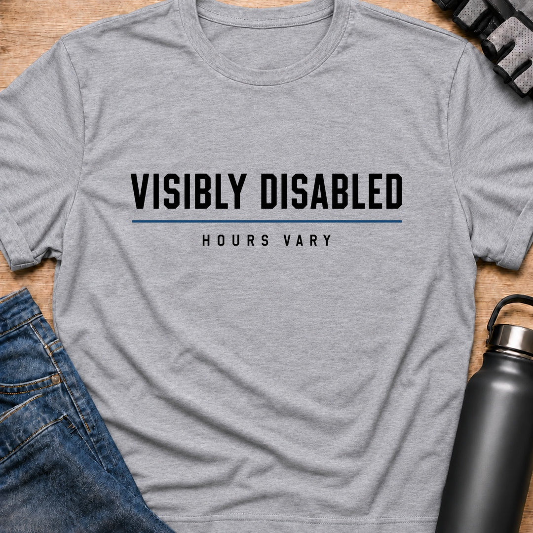 Printify T-Shirt Sport Grey / S Visibly Disabled T-Shirt Visibly Disabled T-Shirt