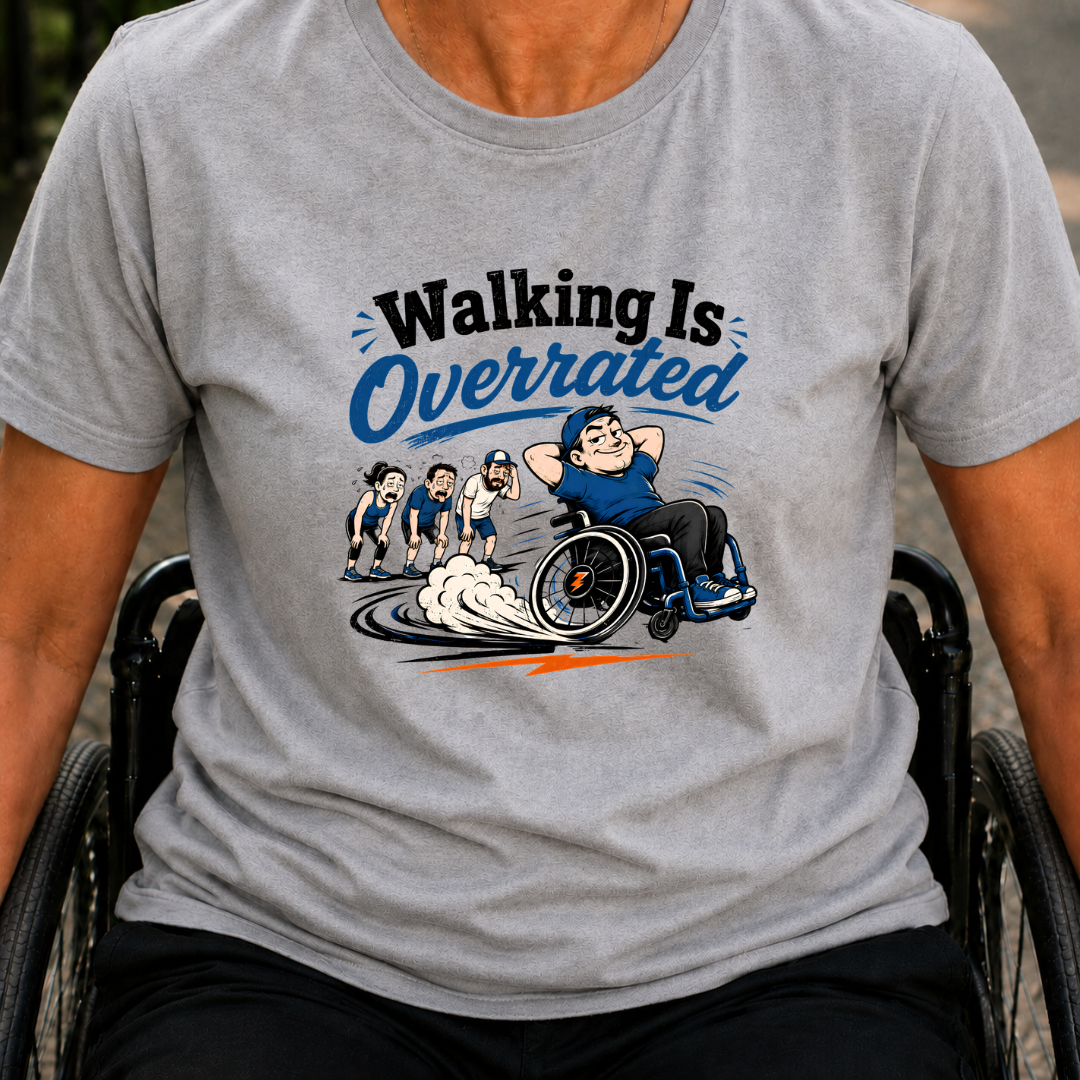 Printify T-Shirt Sport Grey / S Walking Is Overrated T-Shirt Walking Is Overrated T-Shirt